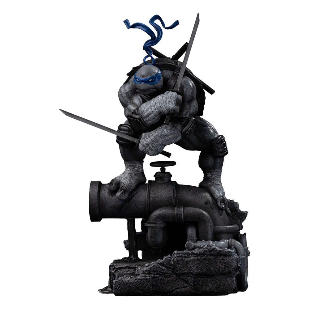 Tortues Ninja statuette 1/10 Art Scale Leonardo Black and White Variant 26 cm - Toys Legacy Collection