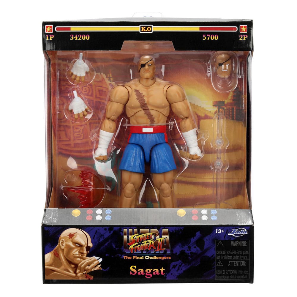 Ultra Street Fighter II: The Final Challengers figurine 1/12 Sagat 19 cm - Toys Legacy Collection
