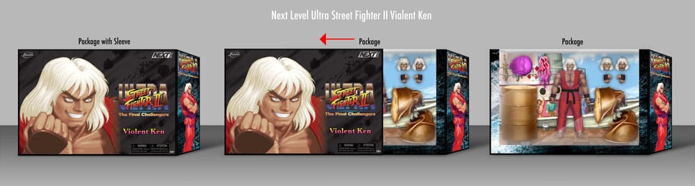 Ultra Street Fighter II: The Final Challengers figurine 1/12 Violent Ken Next Level SDCC 2024 Exclusive 15 cm