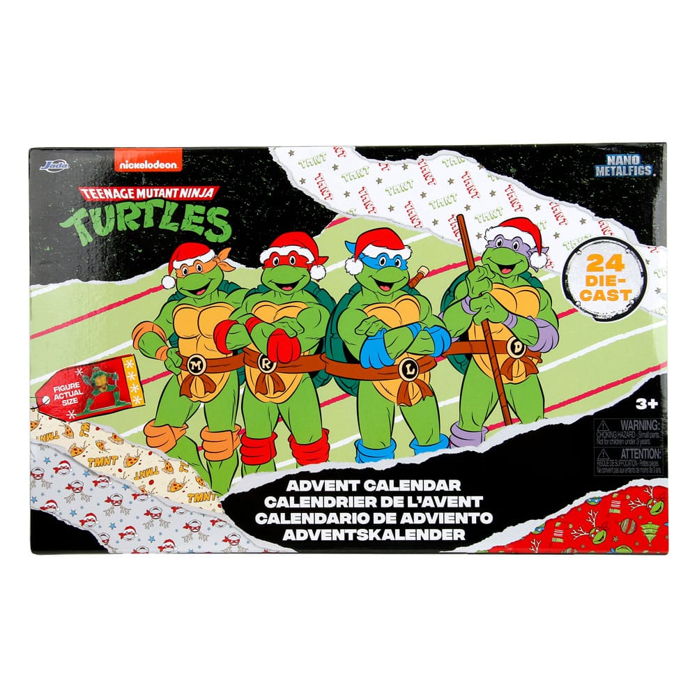 Tortues Ninja calendrier de l'avent figurines Diecast Nano Metalfigs Holiday 2024 - Toys Legacy Collection