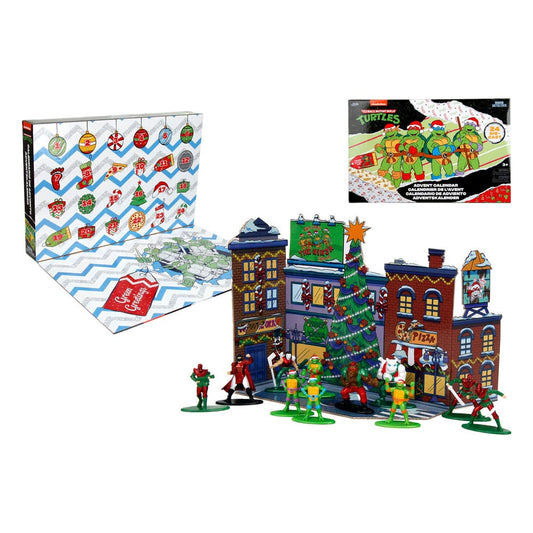 Tortues Ninja calendrier de l'avent figurines Diecast Nano Metalfigs Holiday 2024 - Toys Legacy Collection