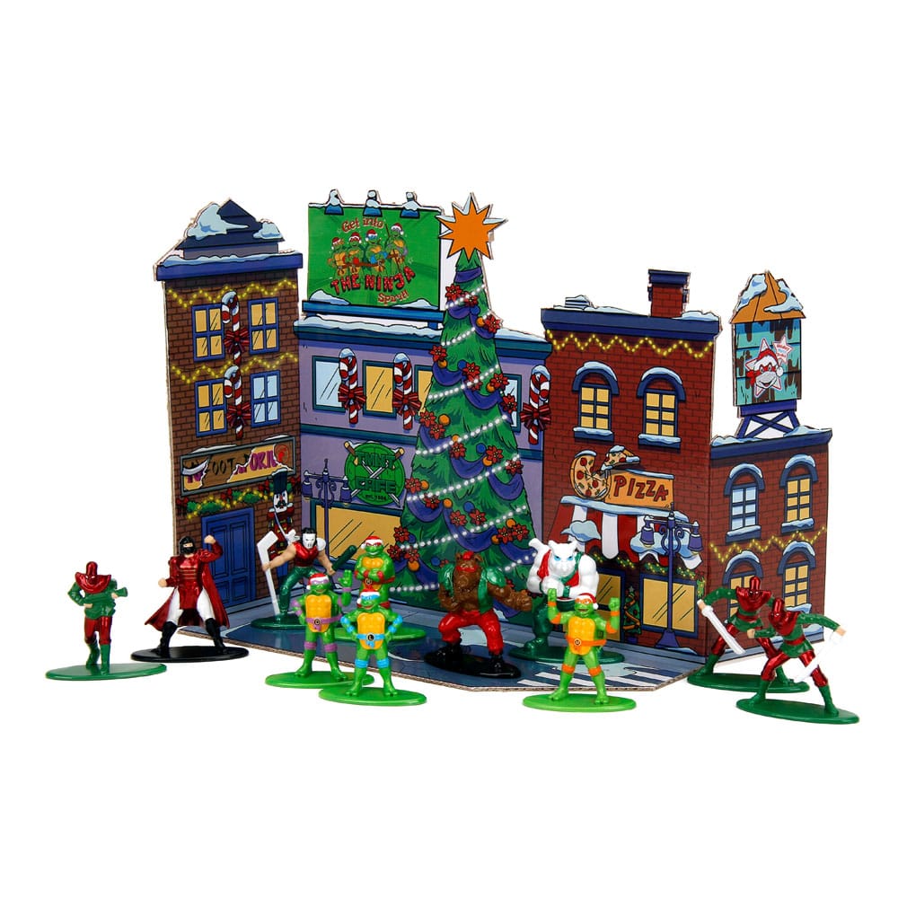 Tortues Ninja calendrier de l'avent figurines Diecast Nano Metalfigs Holiday 2024 - Toys Legacy Collection