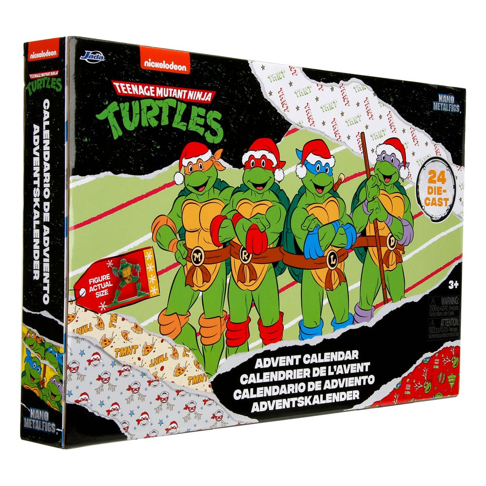 Tortues Ninja calendrier de l'avent figurines Diecast Nano Metalfigs Holiday 2024 - Toys Legacy Collection