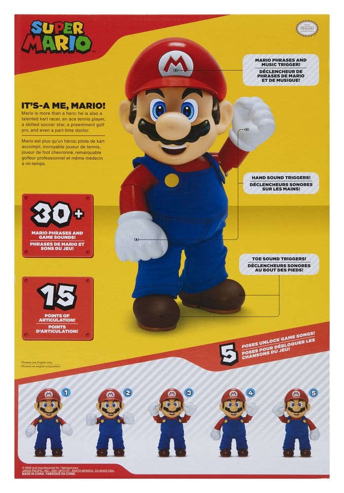 World of Nintendo figurine parlante It's-A Me! Mario 36 cm