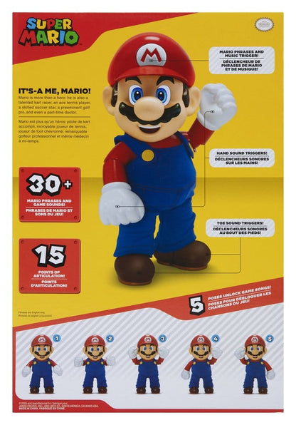 World of Nintendo figurine parlante It's-A Me! Mario 36 cm