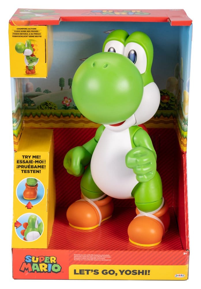 World of Nintendo figurine parlante Let's Go! Yoshi! 36 cm