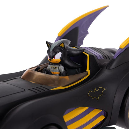 DC x Sonic - The Hedgehog figurine avec véhicule Shadow Batman & Batmobile