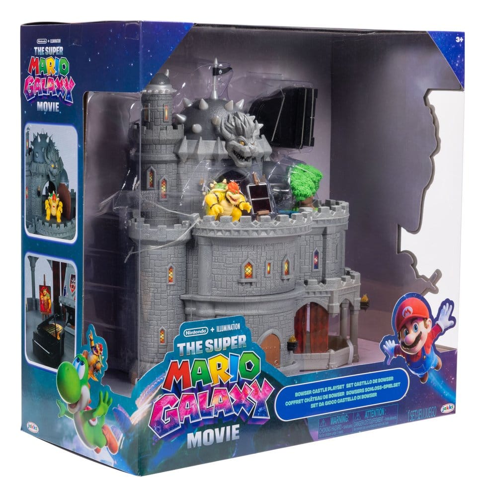 Super Mario Galaxy, le film Playset Deluxe avec 1 minifigurine Château de Bowser - Toys Legacy Collection