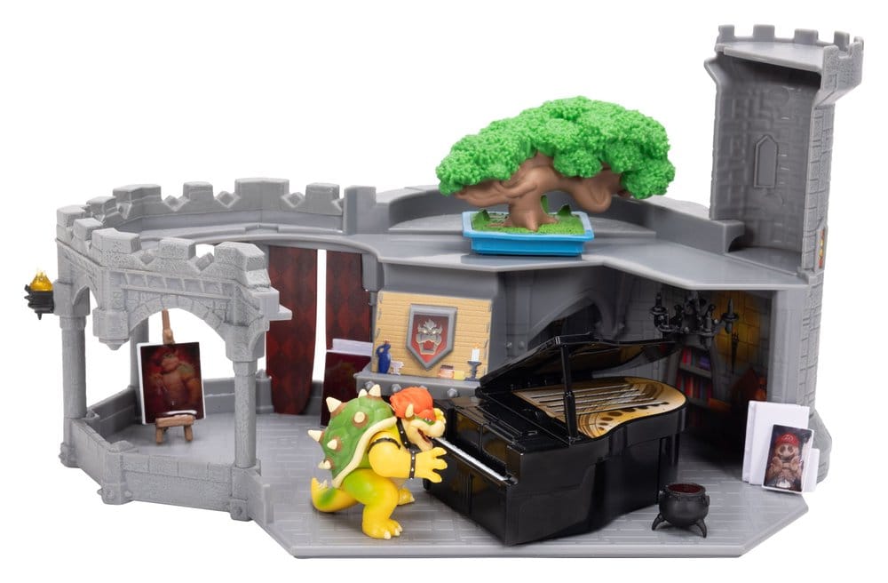 Super Mario Galaxy, le film Playset Deluxe avec 1 minifigurine Château de Bowser - Toys Legacy Collection