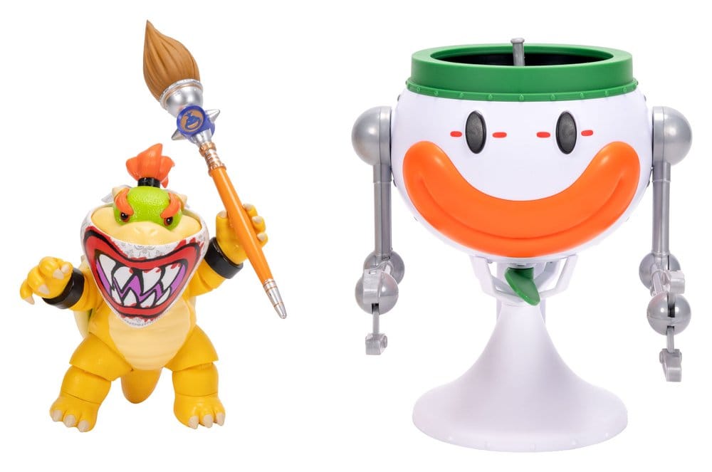 Super Mario Galaxy, le film figurine Bowser Jr. with Clown Car 13 cm - Toys Legacy Collection