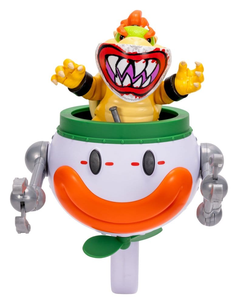 Super Mario Galaxy, le film figurine Bowser Jr. with Clown Car 13 cm - Toys Legacy Collection