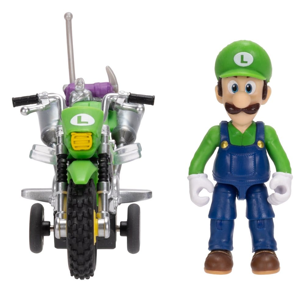Super Mario Galaxy, le film figurine avec Moto à Rétrofriction Luigi - Toys Legacy Collection