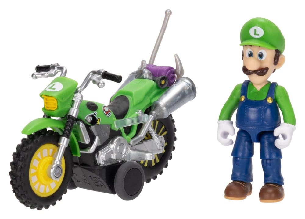 Super Mario Galaxy, le film figurine avec Moto à Rétrofriction Luigi - Toys Legacy Collection