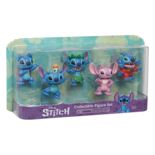 Lilo & Stitch pack 5 figurines Stitch Collectible Figure Set 7 cm - Toys Legacy Collection