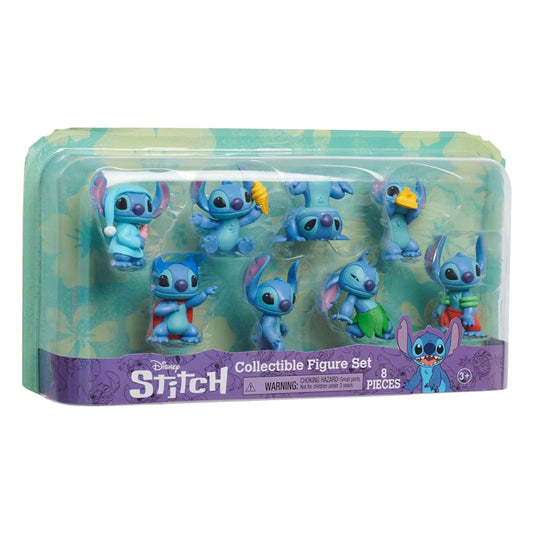 Lilo & Stitch pack 8 figurines Stitch Collectible Figure Set 7 cm - Toys Legacy Collection