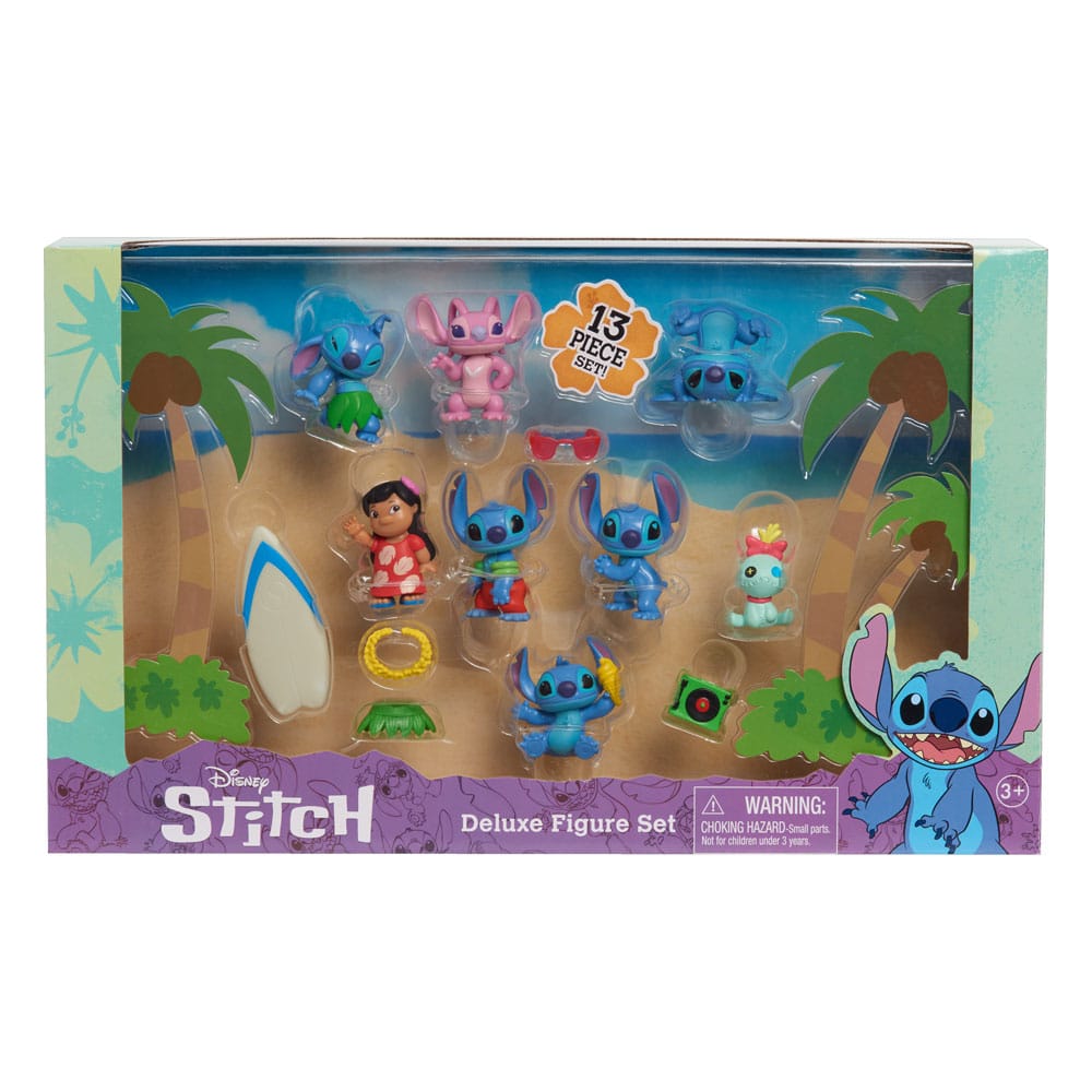 Lilo & Stitch pack 8 figurines Stitch Deluxe Figure Set 7 cm - Toys Legacy Collection