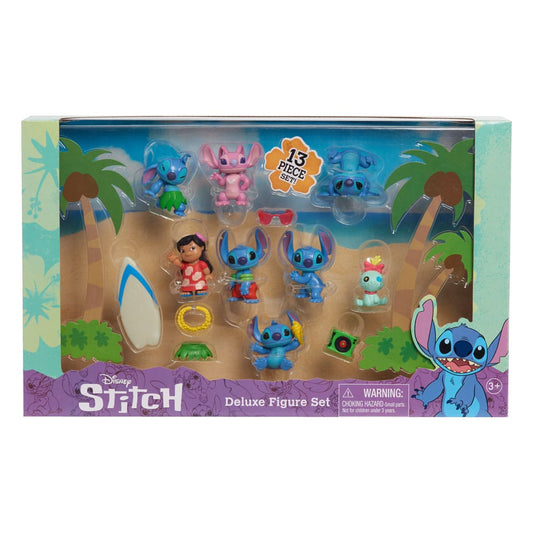 Lilo & Stitch pack 8 figurines Stitch Deluxe Figure Set 7 cm - Toys Legacy Collection