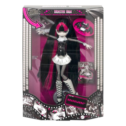 Vente flash/ Quantité limitée : Monster High poupée Reel Drama Draculaura en Noir et Blanc