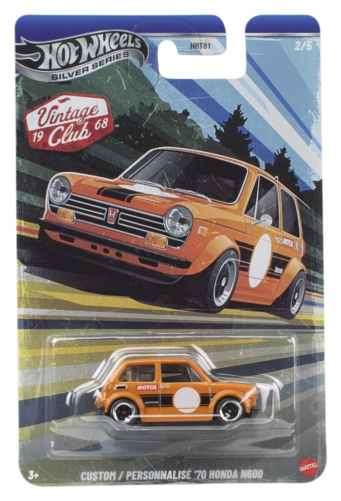 Véhicule Hot Wheels Silver Series Mattel en métal die-cast vintage 1/64, modèle 979J, vue de face.