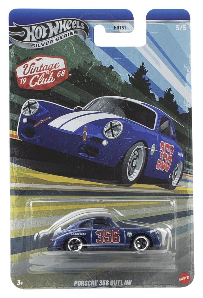 Véhicule Hot Wheels Silver Series Mattel en métal die-cast 1/64 Vintage 979J, vue de côté.