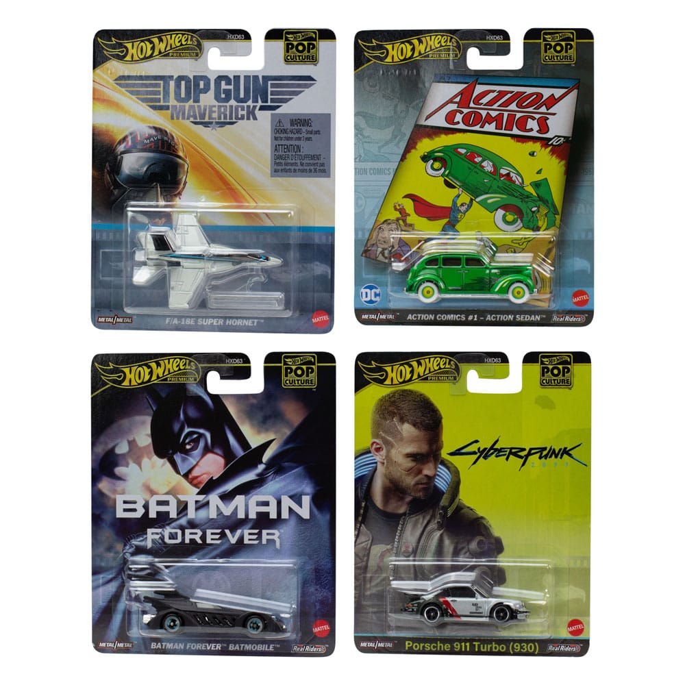 Hot Wheels Premium assortiment véhicules métal 1/64 Pop Culture 979F - Toys Legacy Collection