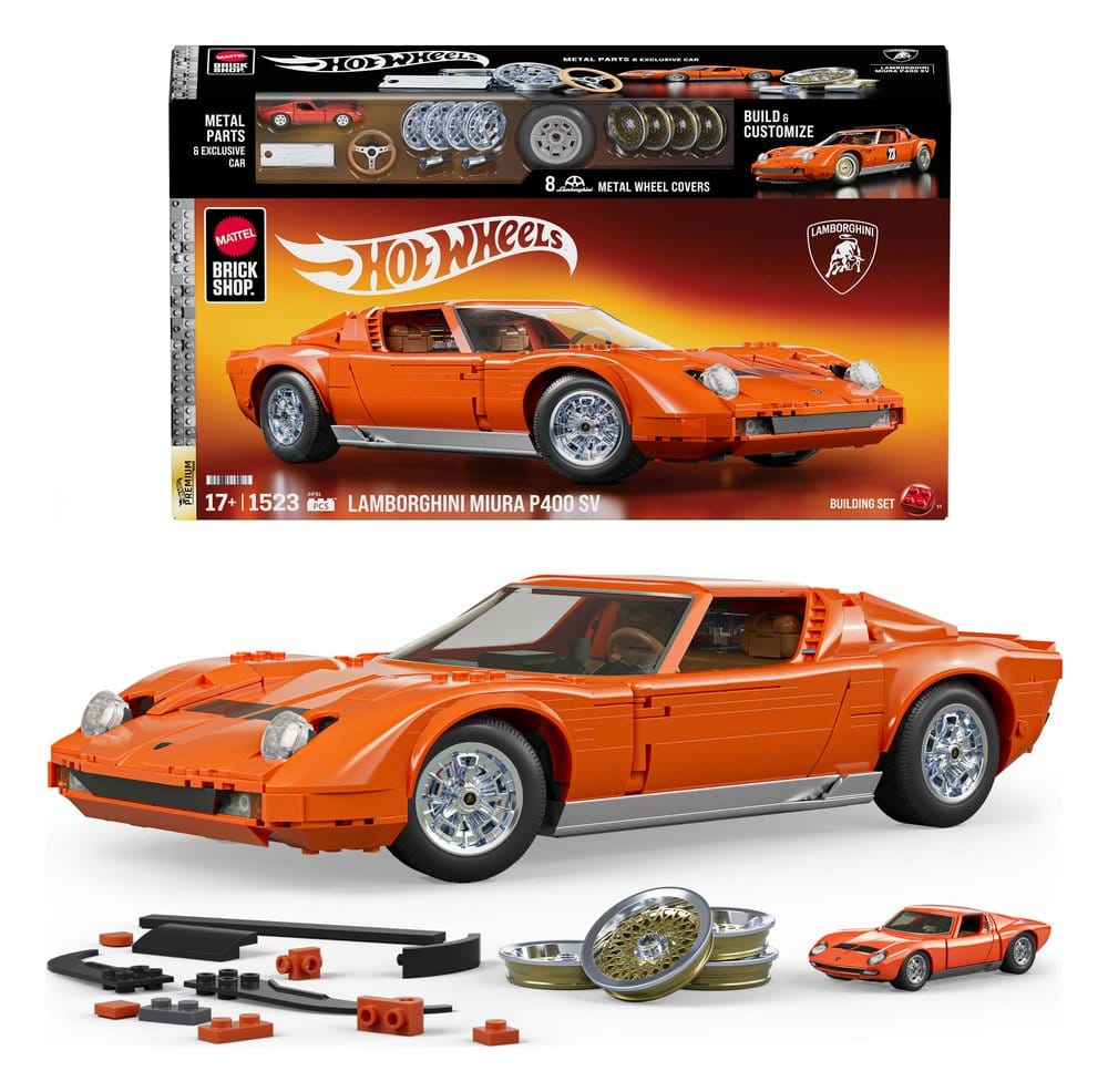 Hot Wheels Premium – Mattel Brick Shop Lamborghini Miura P400 SV 1/12
