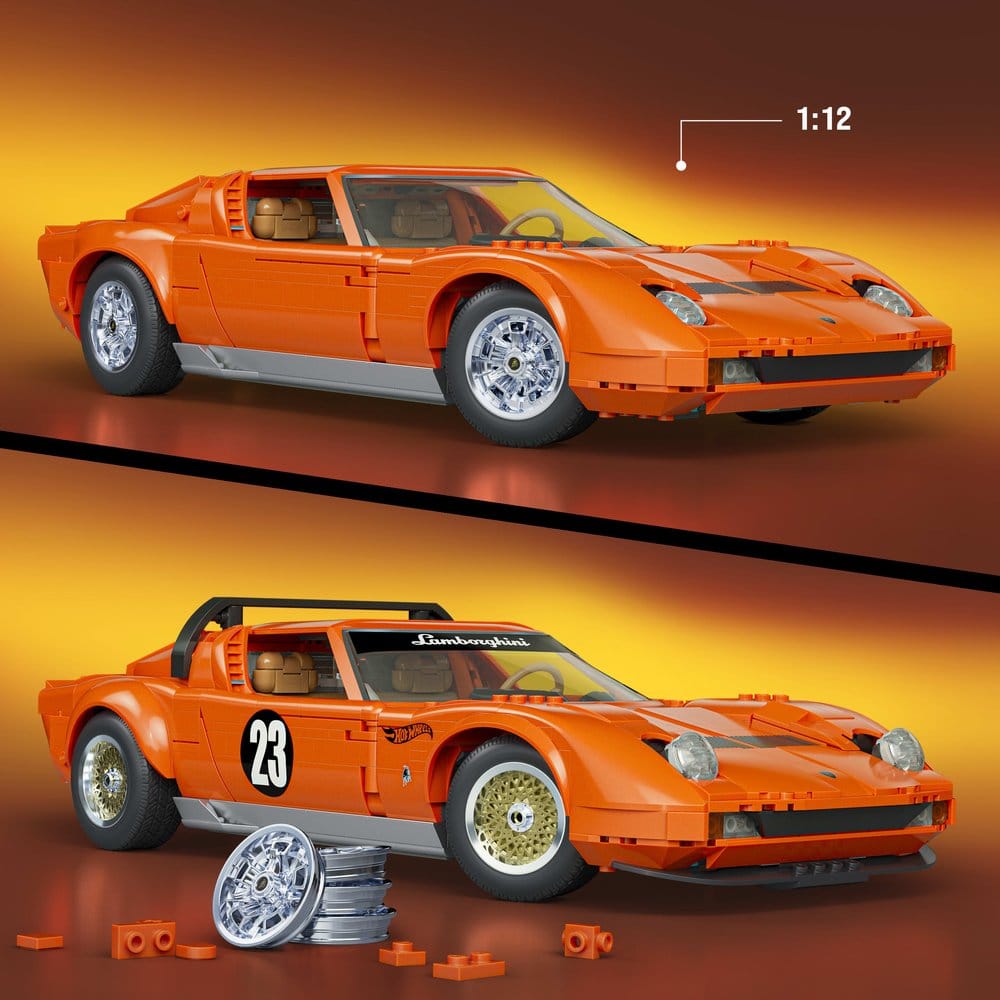 Hot Wheels Premium – Mattel Brick Shop Lamborghini Miura P400 SV 1/12