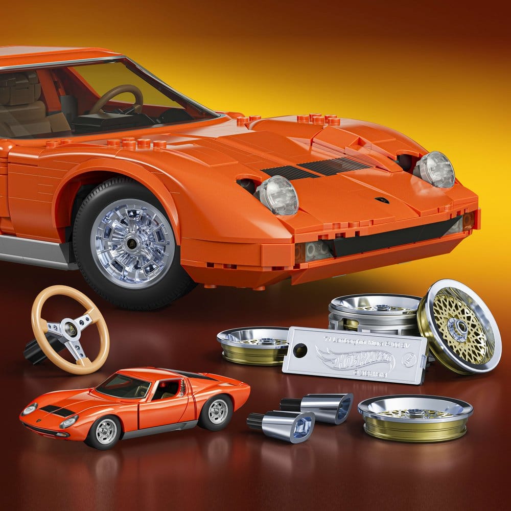 Hot Wheels Premium – Mattel Brick Shop Lamborghini Miura P400 SV 1/12