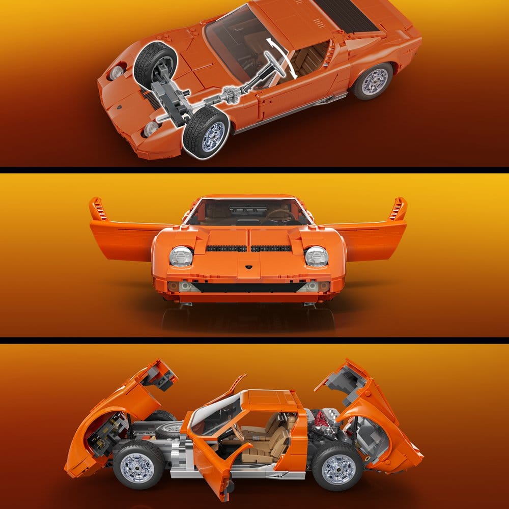 Hot Wheels Premium – Mattel Brick Shop Lamborghini Miura P400 SV 1/12