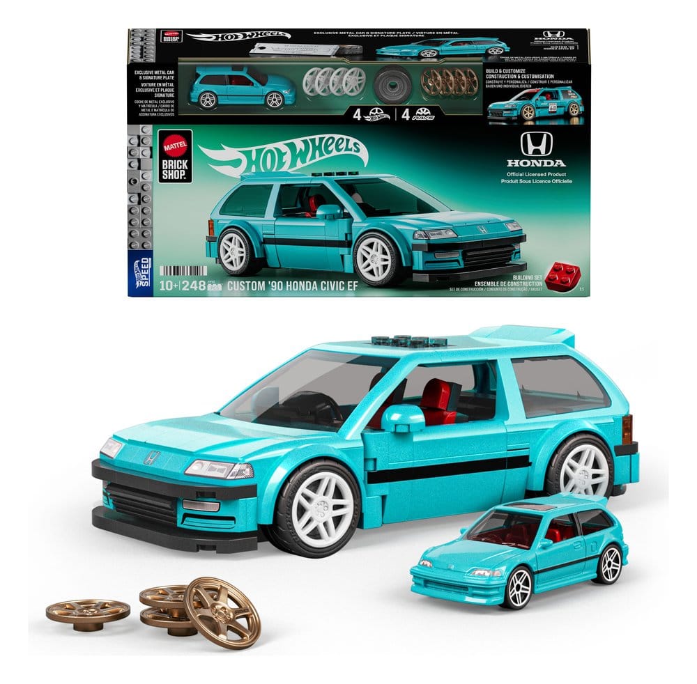 Hot Wheels Speed Series Mattel Brick Shop jeu de construction 1/32 Custom ’90 Honda Civic EF - Toys Legacy Collection