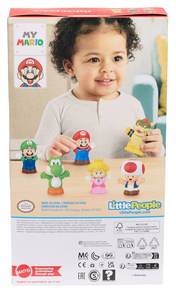 My Mario Little People Collector pack 6 minifigurines 7 cm - Toys Legacy Collection