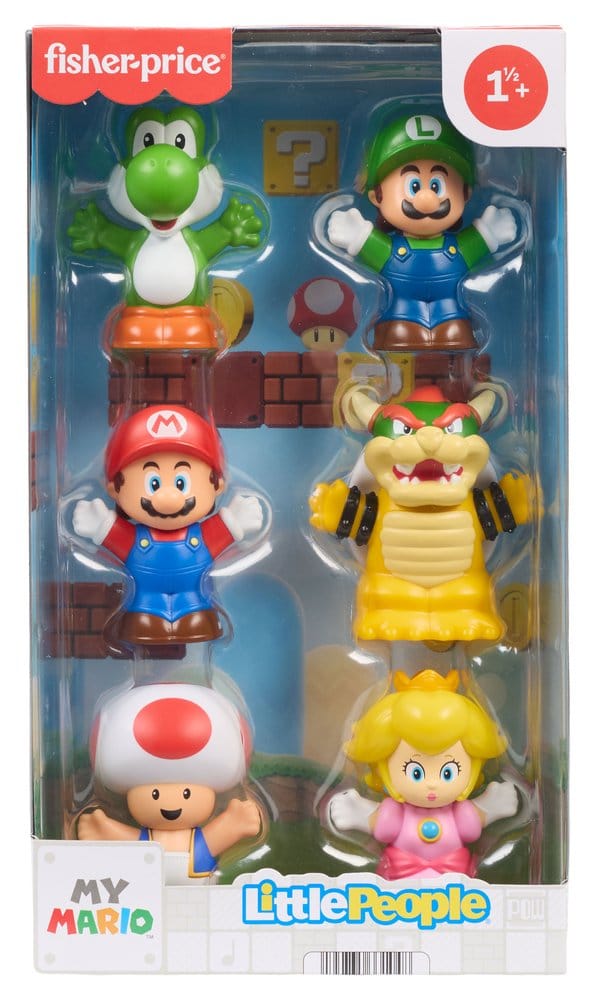 My Mario Little People Collector pack 6 minifigurines 7 cm - Toys Legacy Collection