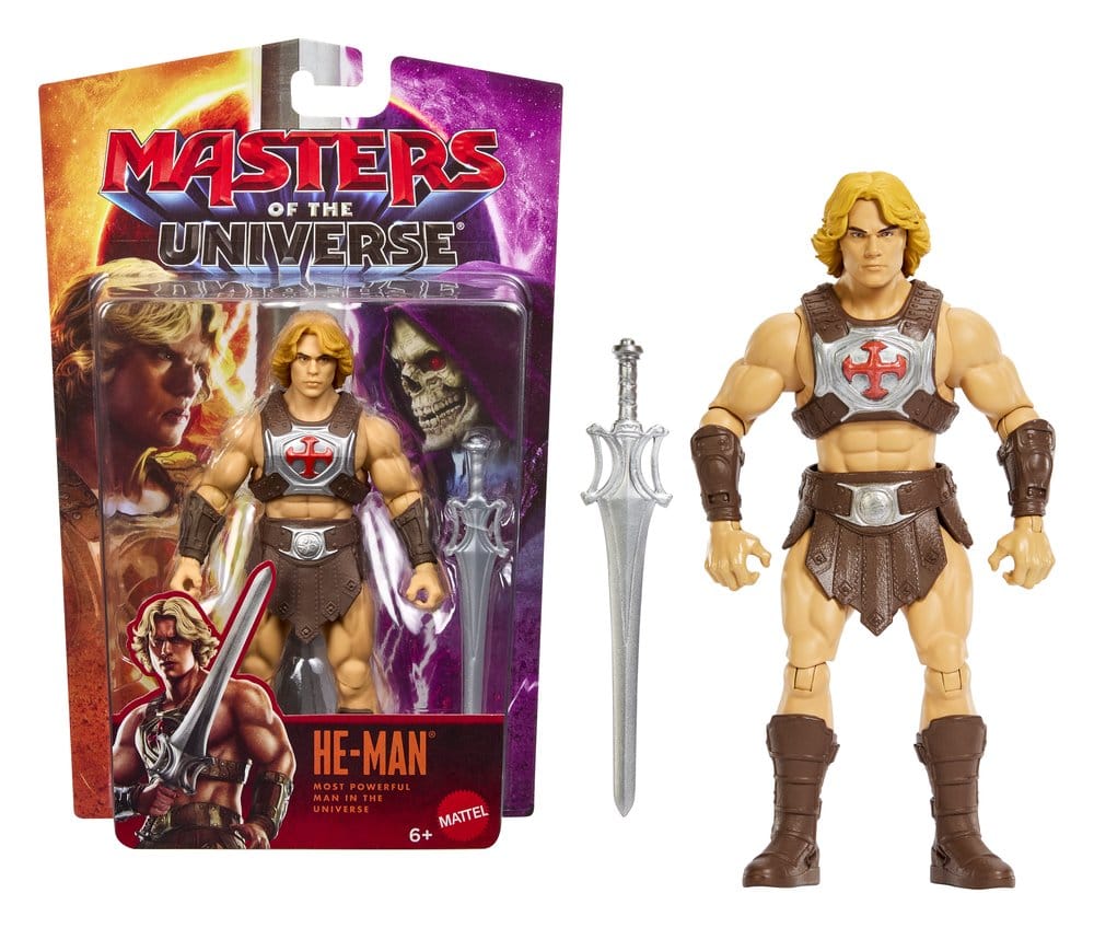 Figurine He-Man Musclor Masters of the Universe Movie Chronicles de 14 cm par Mattel, détaillée et fidèle au film 2026.