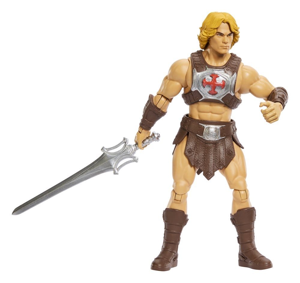 Figurine He-Man Musclor de 14 cm de la collection Masters of the Universe Movie Chronicles de Mattel, personnage de film 2026.