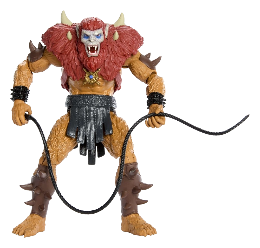 Figurine Beast Man de 14 cm, personnage de Masters of the Universe Movie Chronicles par Mattel, costume détaillé et pose dynamique.