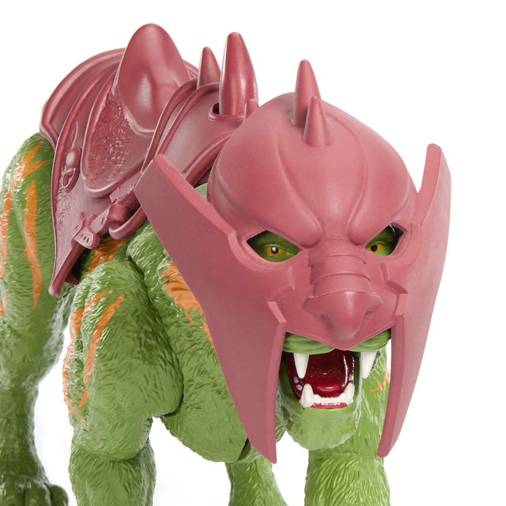 Figurine Battle Cat de 14 cm de Mattel, Tigre de Combat Masters of the Universe Movie Chronicles 2026, vue de face