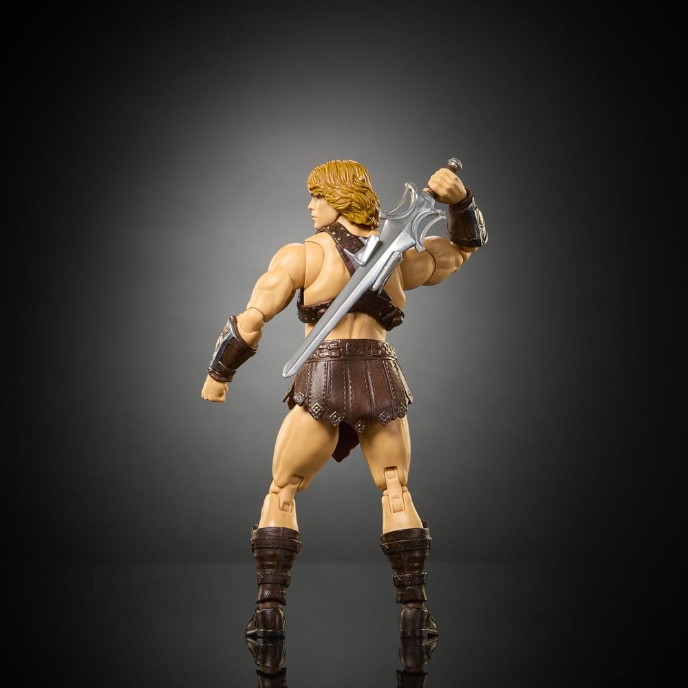 figurine He-Man Musclor de la collection Masters of the Universe Movie Chronicles de Mattel, vue de face