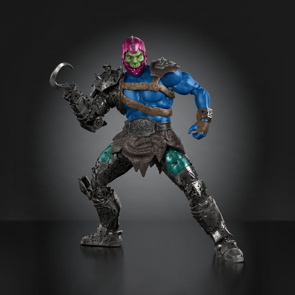 Figurine Trap-Jaw de Masters of the Universe Movie Chronicles de Mattel, personnage de film 2026, vue de face.