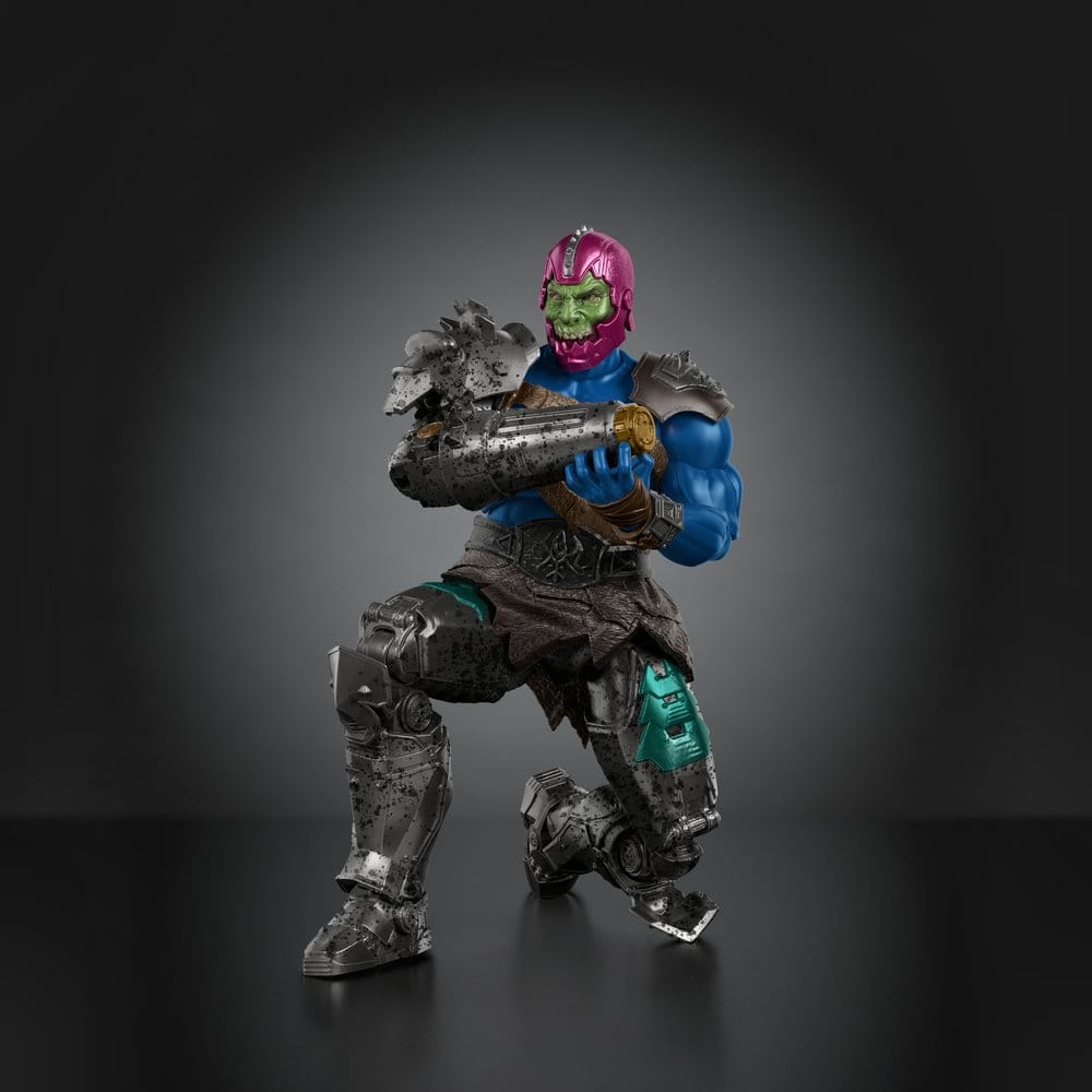 Figurine Trap-Jaw de Masters of the Universe Movie Chronicles de Mattel, détail précis de la figurine de film 2026.