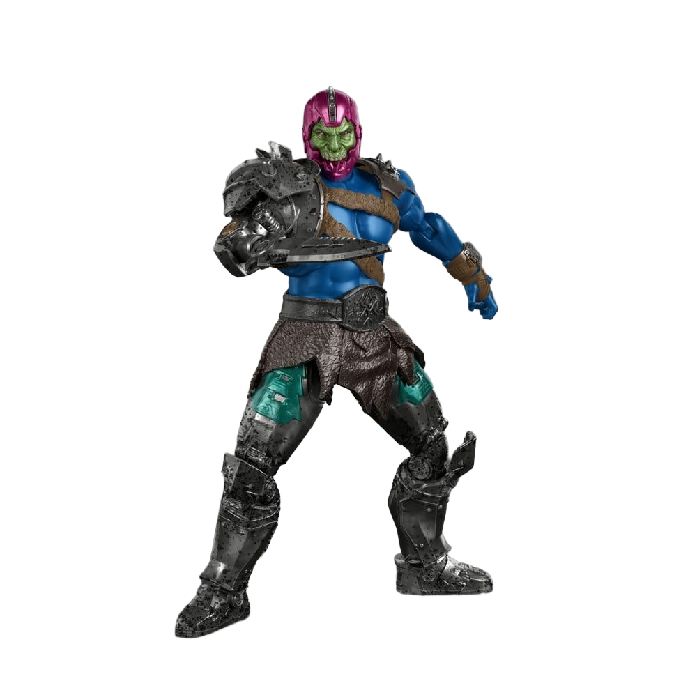 Figurine Trap-Jaw de Masters of the Universe Movie Chronicles par Mattel, vue détaillée de la figurine de personnage de film 2026.