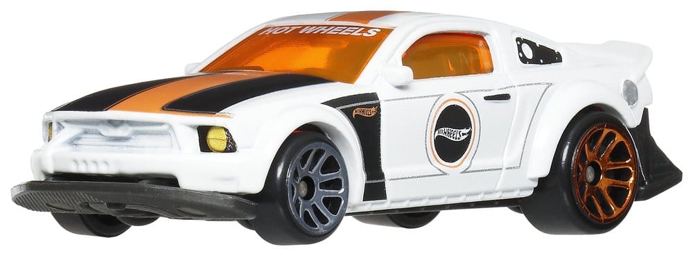 Véhicules Hot Wheels Silver Series Mattel, pack de 6 voitures en alliage die-cast 1/64, modèles légendaires et détaillés.