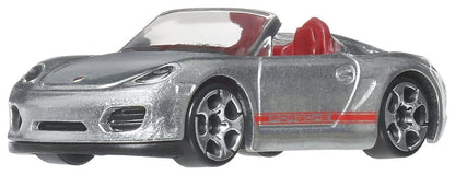 Véhicules Hot Wheels Silver Series Mattel, pack de 6 modèles en ZAMAC, voitures en métal die-cast 1/64 sur fond blanc.