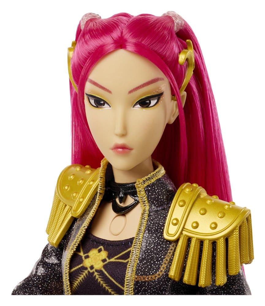 Poupée chantante Mattel KPop Demon Hunters HUNTR/X Mira « Golden » avec détails colorés et design de style KPop.