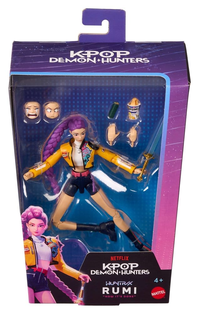 Figurine KPop Demon Hunters HUNTR/X Rumi de 15 cm par Mattel, personnage de la collection « How It's Done ».