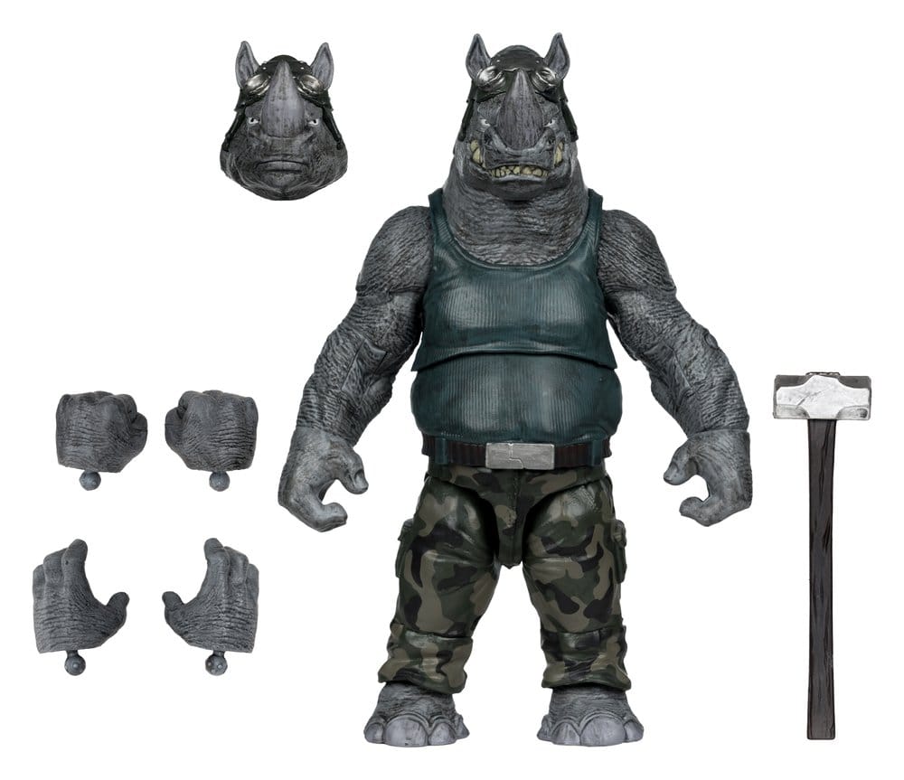 Tortues Ninja Page Punchers figurine Rocksteady 17 cm