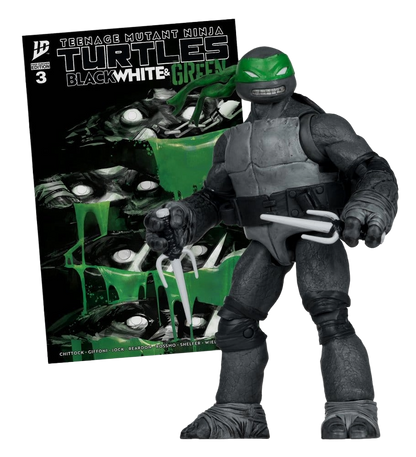 Tortues Ninja Page Punchers figurine Raphael (Black White & Green) (Red Platinum Edition) 13 cm - Toys Legacy Collection
