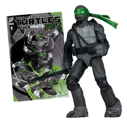 Tortues Ninja Page Punchers figurine Donatello (Black White & Green ) (Red Platinum Edition) 13 cm - Toys Legacy Collection