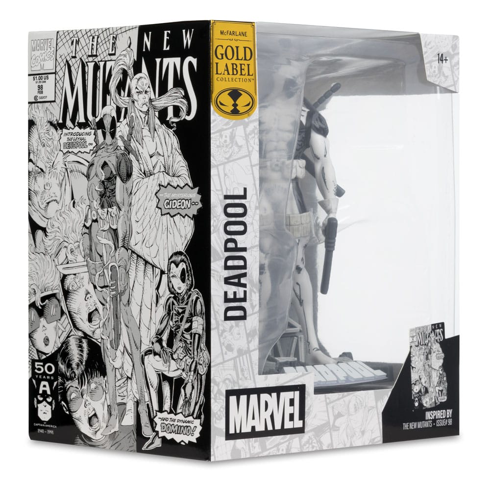 Marvel Collection statuette PVC 1/10 Deadpool (The New Mutants #98) (Line Art) (Gold Label) 17 cm