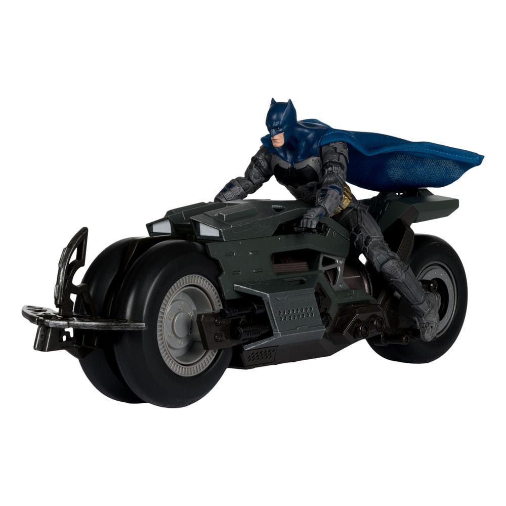 The Flash DC Multiverse véhicule Batcycle with Batman - Toys Legacy Collection