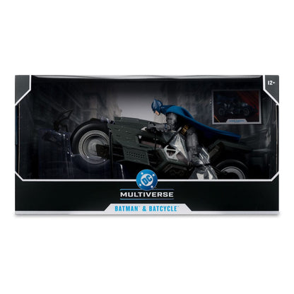 The Flash DC Multiverse véhicule Batcycle with Batman - Toys Legacy Collection